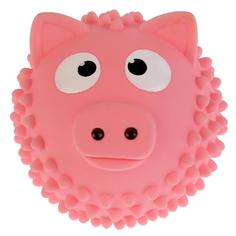 Игрушка для купания Мячик-свинка, розовый, 8 см Играем Вместе