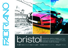 Альбом для зарисовок "Bristol", А4, 20 листов Fabriano