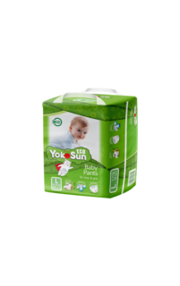 Детские подгузники-трусики YokoSun Eco L (9-14 кг), 12 шт.