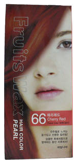 Краска для волос Welcos Fruits Wax Pearl Hair Color 66 Cherry Red 60 мл