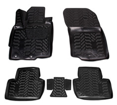 Комплект Резиновых Автомобильных Ковриков Для Mitsubishi Outlander (06-); Высокие Бортики; Airline