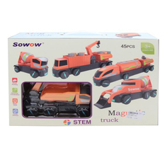 НАША ИГРУШКА Конструктор магнитный Строительная техника, 45 деталей N12