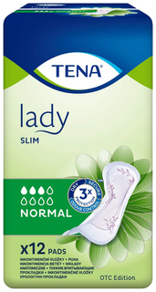 Урологические прокладки для женщин, 12 шт. Tena Lady Slim Normal Essity