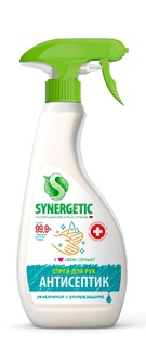 Антисептик для рук SYNERGETIC "Увлажнение и ультразащита 99,9%" с алоэ вера, 0,5л, спрей