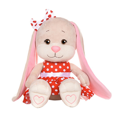 Мягкая игрушка Зайка Jack&Lin в Красном Платье в Белый Горошек , 25 см Maxitoys