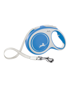 Поводок-рулетка Flexi New Comfort tape L 8m 50kg синий
