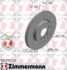 Тормозной диск ZIMMERMANN 150292720
