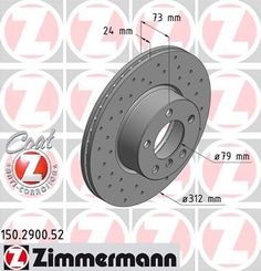 Тормозной диск ZIMMERMANN 150.2900.52