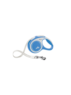 Поводок-рулетка Flexi New Comfort tape XS 3m 12kg синий