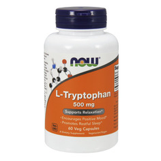 L-Tryptophan 500 NOW Sports, 60 капсул