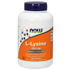 L-Lysine 500 NOW Sports, 250 таблеток
