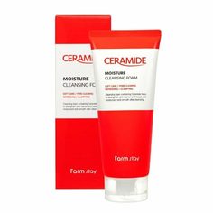 Увлажняющая очищающая пенка с керамидами FarmStay Ceramide Moisture Cleansing Foam, 180мл