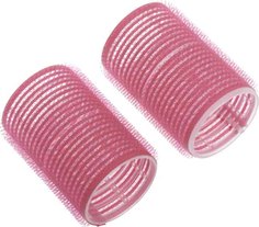 Набор бигуди-липучек Dewal Beauty диаметр 44 мм, длина 63 мм (10 штук) розовые