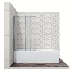 Шторка для ванны Ambassador Bath Screens 16041111L; со складывающимися дверями; 100 см
