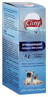 Лосьон для очищения ушей кошек и собак Cliny, 50 мл