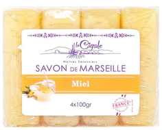 Косметическое мыло La Cigale Мед 4*100гр
