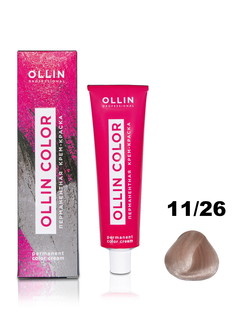 Крем-краска OLLIN COLOR для окрашивания волос 11/26 специальный блондин розовый 100 мл