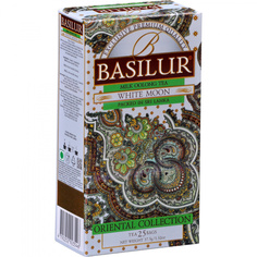 Чай Basilur "White Moon", зеленый с добавками, 25 пакетиков (арт. 70850-00)