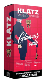 Набор KLATZ: зубная паста земляничный смузи 75мл, зубная паста Молочный шейк 75мл, щетка