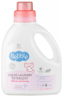 Гель для стирки детских вещей Bebble с алоэ вера 0+, 1,3 л