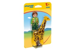 Конструктор Playmobil Смотритель зоопарка с жирафом 9380