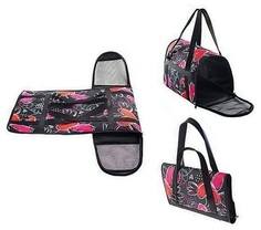 Переноска Дарэлл 25x39x25см 9017 черный, розовый, оранжевый
