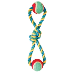 Грейфер (игрушка для перетягивания), Triol, в ассортименте, восьмёрка 35 см, узел и 2 мяча
