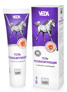 Гель для лошадей релаксирующий "ЗооVip", с мятой и лавандой, 100 мл Veda