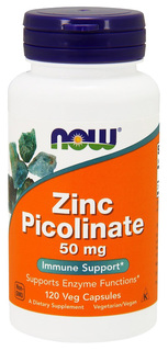 Цинк NOW Zinc Picolinate 120 капс. без вкуса