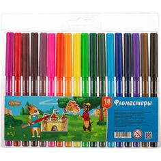 Фломастеры "Шустрики", 18 цветов №1 School