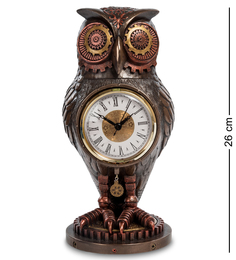 Статуэтка-часы в стиле Стимпанк "Сова" WS-186 Veronese