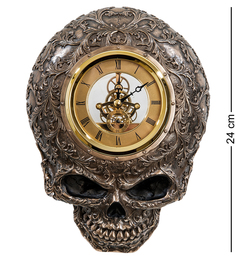 Статуэтка-часы в стиле Стимпанк "Череп" WS-916 Veronese