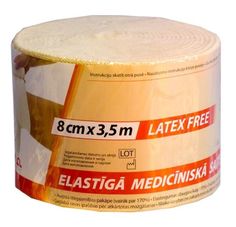 Бинт Lauma эластичный, длиннорастяжимый, 8x350 см