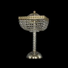 Хрустальная настольная лампа 19282L4/25IV G Bohemia Ivele Crystal