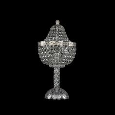 Хрустальная настольная лампа 19281L4/H/20IV Ni Bohemia Ivele Crystal