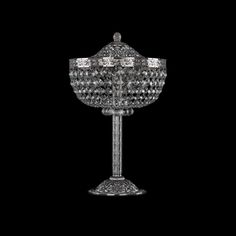 Хрустальная настольная лампа 19281L6/25IV Ni Bohemia Ivele Crystal