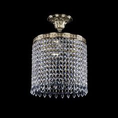 Люстра хрустальная подвесная 19201/25IV G Drops Bohemia Ivele Crystal