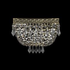 Хрустальное потолочное бра 19272B/20IV GB Bohemia Ivele Crystal