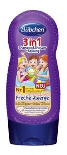 Шампунь, ополаскиватель и гель для душа 3 в 1 bubchen Бяки-забияки, 230 мл