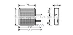 Радиатор печки AVA QUALITY COOLING SZ6080