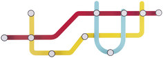 Вешалка настенная Umbra Subway 318187-370