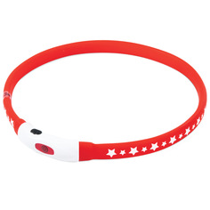 Ошейник для собак электронный Triol NIGHT CITY Звезды, обхват шеи 55 см, пластик, красный