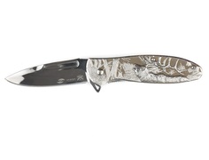Нож складной Stinger, 82,5 мм (серебристый), рукоять: сталь (серебристый)