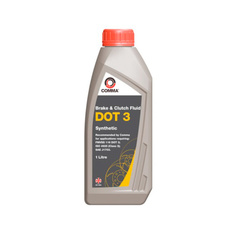 Тормозная жидкость Comma DOT 3 BRAKE FLUID BF1L, 1 л