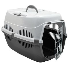 Контейнер для кошки, собаки Дарэлл Спутник-ZooM ,33x49x32см, серый