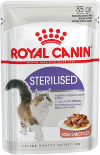 Влажный корм для кошек ROYAL CANIN Sterilised , мясо, 24шт, 85г