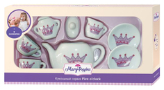 Набор посуды игрушечный Mary Poppins Five Oclock Кукольный сервиз Корона