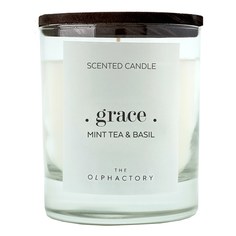 Свеча ароматическая Ambientair the olphactory graСe black Мята и базилик 40 ч