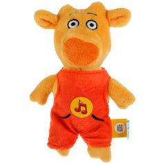 Мягкая игрушка Мульти-пульти Оранжевая корова Бо со звуком, 17 см