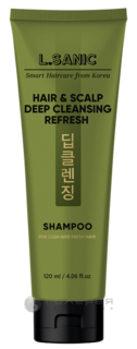 Освежающий шампунь L.Sanic, для глубокого очищения волос и кожи головы 120мл. L’Sanic